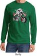 Mens Biker Shirt Eagle Biker Long Sleeve Tee