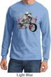 Mens Biker Shirt Eagle Biker Long Sleeve Tee