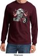 Mens Biker Shirt Eagle Biker Long Sleeve Tee
