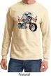 Mens Biker Shirt Eagle Biker Long Sleeve Tee