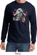 Mens Biker Shirt Eagle Biker Long Sleeve Tee