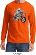 Mens Biker Shirt Eagle Biker Long Sleeve Tee