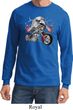 Mens Biker Shirt Eagle Biker Long Sleeve Tee
