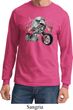 Mens Biker Shirt Eagle Biker Long Sleeve Tee