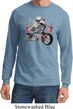 Mens Biker Shirt Eagle Biker Long Sleeve Tee