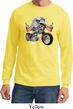 Mens Biker Shirt Eagle Biker Long Sleeve Tee
