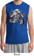 Mens Biker Shirt Eagle Biker Muscle Tee T-Shirt