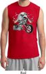 Mens Biker Shirt Eagle Biker Muscle Tee T-Shirt