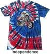Mens Biker Shirt Eagle Biker Patriotic Tie Dye Tee T-shirt