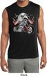 Mens Biker Shirt Eagle Biker Sleeveless Moisture Wicking Tee T-Shirt