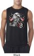 Mens Biker Shirt Eagle Biker Sleeveless Tee T-Shirt