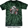 Mens Biker Shirt Eagle Biker Spider Tie Dye Tee T-shirt