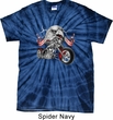 Mens Biker Shirt Eagle Biker Spider Tie Dye Tee T-shirt