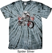 Mens Biker Shirt Eagle Biker Spider Tie Dye Tee T-shirt