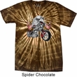 Mens Biker Shirt Eagle Biker Spider Tie Dye Tee T-shirt