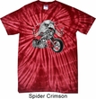 Mens Biker Shirt Eagle Biker Spider Tie Dye Tee T-shirt