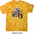 Mens Biker Shirt Eagle Biker Spider Tie Dye Tee T-shirt