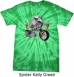 Mens Biker Shirt Eagle Biker Spider Tie Dye Tee T-shirt