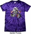 Mens Biker Shirt Eagle Biker Spider Tie Dye Tee T-shirt