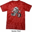 Mens Biker Shirt Eagle Biker Spider Tie Dye Tee T-shirt