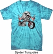 Mens Biker Shirt Eagle Biker Spider Tie Dye Tee T-shirt
