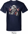 Mens Biker Shirt Eagle Biker Tall Tee T-Shirt