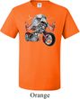 Mens Biker Shirt Eagle Biker Tall Tee T-Shirt