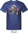 Mens Biker Shirt Eagle Biker Tall Tee T-Shirt