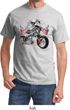 Mens Biker Shirt Eagle Biker Tee T-Shirt