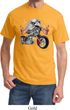 Mens Biker Shirt Eagle Biker Tee T-Shirt