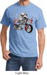 Mens Biker Shirt Eagle Biker Tee T-Shirt