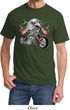 Mens Biker Shirt Eagle Biker Tee T-Shirt