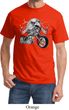 Mens Biker Shirt Eagle Biker Tee T-Shirt