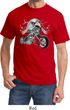 Mens Biker Shirt Eagle Biker Tee T-Shirt