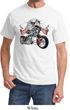 Mens Biker Shirt Eagle Biker Tee T-Shirt
