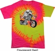 Mens Biker Shirt Eagle Biker Tie Dye Tee T-shirt