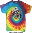 Mens Biker Shirt Eagle Biker Tie Dye Tee T-shirt