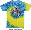 Mens Biker Shirt Eagle Biker Tie Dye Tee T-shirt