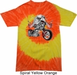 Mens Biker Shirt Eagle Biker Tie Dye Tee T-shirt