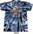 Mens Biker Shirt Eagle Biker Twist Tie Dye Tee T-shirt