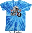 Mens Biker Shirt Eagle Biker Twist Tie Dye Tee T-shirt