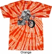 Mens Biker Shirt Eagle Biker Twist Tie Dye Tee T-shirt