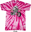 Mens Biker Shirt Eagle Biker Twist Tie Dye Tee T-shirt