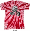 Mens Biker Shirt Eagle Biker Twist Tie Dye Tee T-shirt