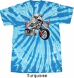 Mens Biker Shirt Eagle Biker Twist Tie Dye Tee T-shirt
