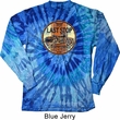 Mens Biker Shirt Last Stop Long Sleeve Tie Dye Tee T-shirt