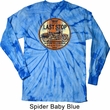 Mens Biker Shirt Last Stop Long Sleeve Tie Dye Tee T-shirt