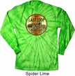 Mens Biker Shirt Last Stop Long Sleeve Tie Dye Tee T-shirt