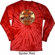 Mens Biker Shirt Last Stop Long Sleeve Tie Dye Tee T-shirt