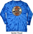Mens Biker Shirt Last Stop Long Sleeve Tie Dye Tee T-shirt
